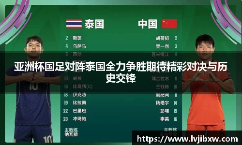 jRS.直播亚洲杯国足对阵泰国全力争胜期待精彩对决与历史交锋